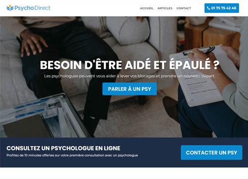 Psycho-direct.fr : Psychologues en ligne